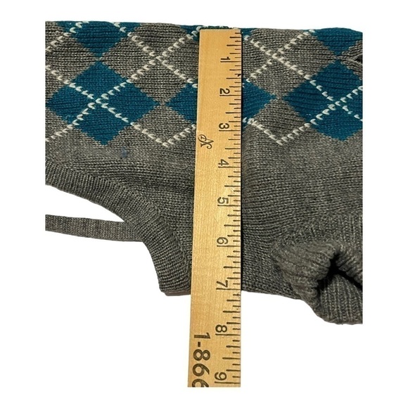 DOG sweater with argyle print leg loops Small - Picture 6 of 10